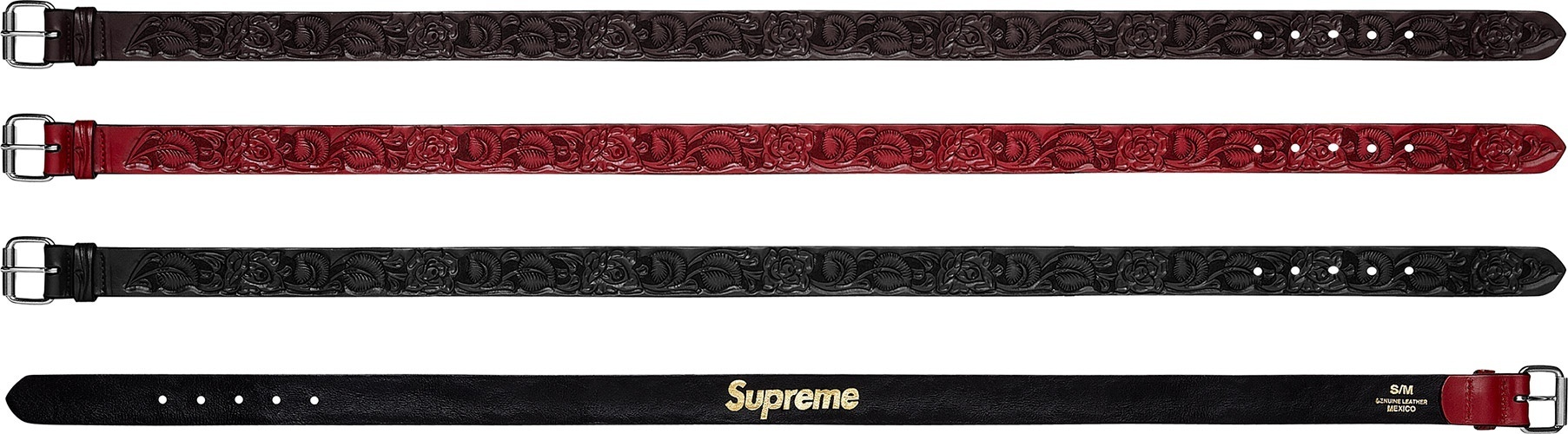 Rose Leather Belt